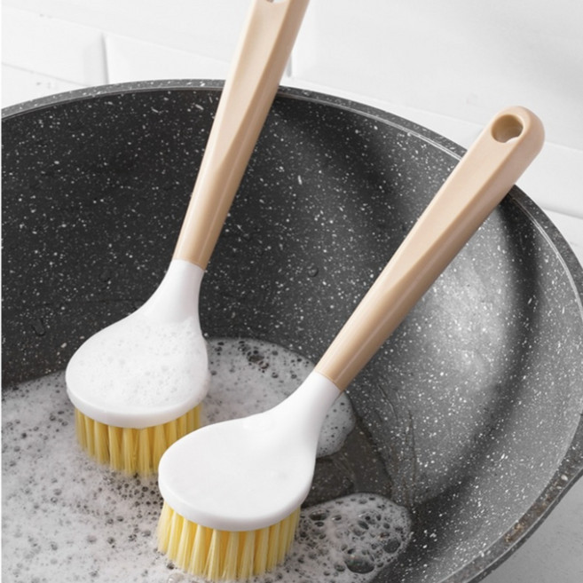 루노라 부드러운 싹싹 설거지 브러쉬, 2개, 우드화이트