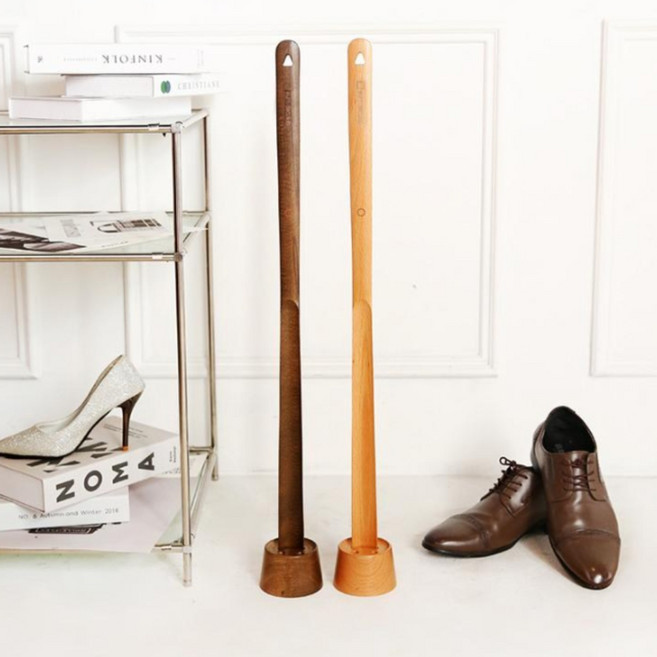 이음데코랩 긴 롱 나무 자석 구두주걱 75cm, 스탠드형, 너도밤나무, 1개