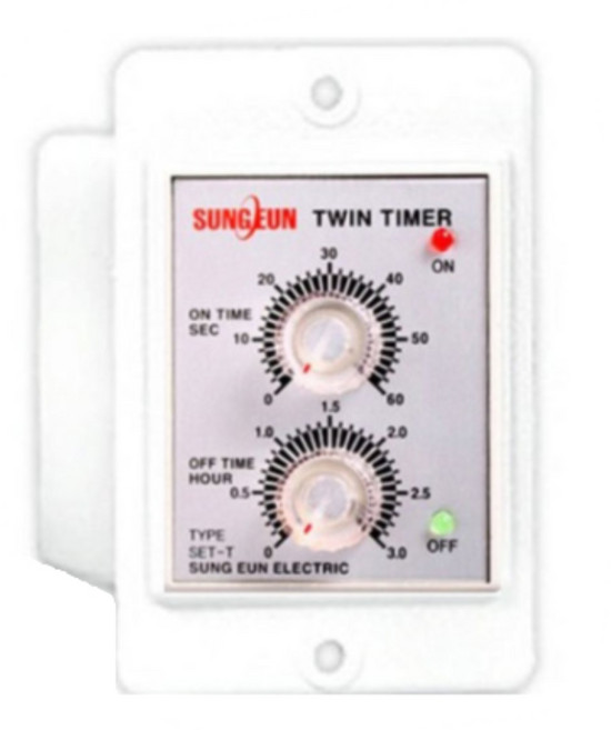 듀얼타이머 트윈타이머 부화기 전란 전란타이머, 타이머+소켓+배선작업,, 1개