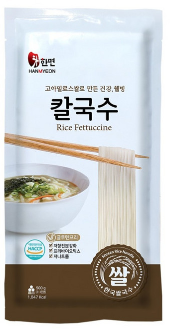 글루텐프리 쌀 칼국수 면 건강식, 500g, 4개