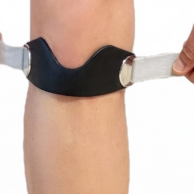 오투핏 젤리가드 실리콘 슬개건 무릎보호대 러닝 등산 테니스, 블랙, 2개