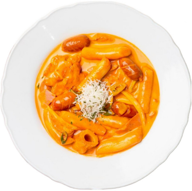 [2인분] 친구들 로제떡볶이 맵기 4종 (소시지와 어묵이 듬~뿍), 매운맛, 2개, 900g