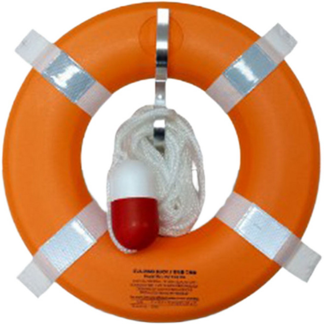 EVA 투척 구명환 세트 (구명환+ 투척용로프+구명환 걸이) / 링부이, 필수선택, 오렌지