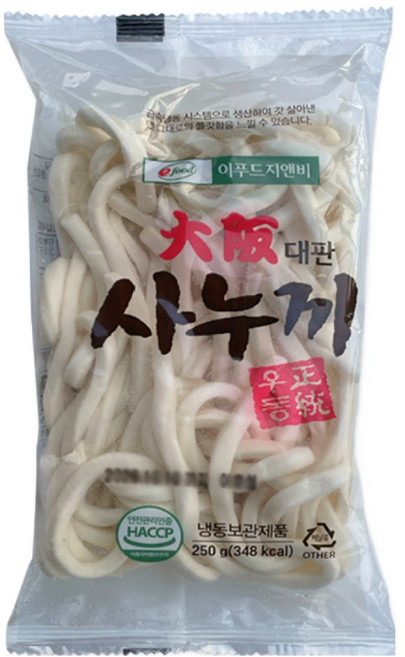 대판 사누끼 우동면 250g 40개 1박스 냉동우동