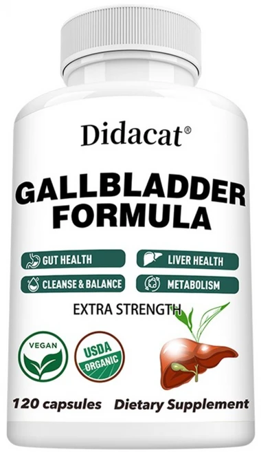 Didacat 간 캡슐 - 담낭 및 장 건강 신진대사 지원 - 간 정화 및 해독 보조제, 1박스, 60정 - 쿠팡