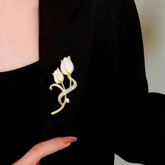 SimHm 고품격 정장 럭셔리 고급 브로치 3종 세트 고양이 브로치 태양꽃 브로치 튤시 브로치 옷을 고정하는 서양식 장식품