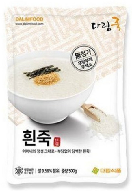 아침거르지 마세요 건강죽 모음 아침식사로 든든한, 500g, 1개