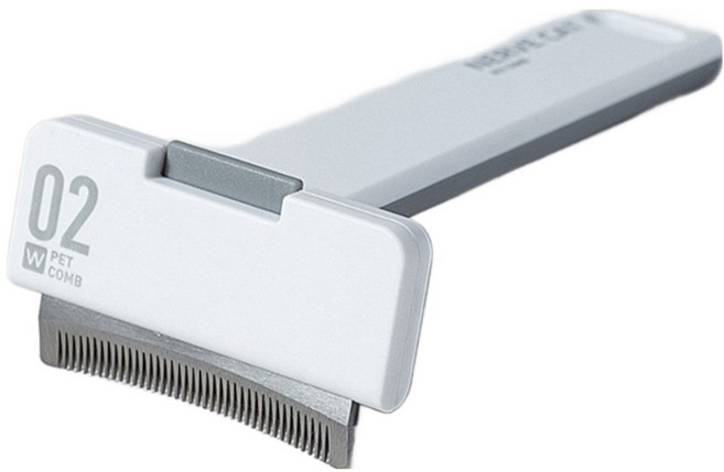 체리레이 반려동물 심플 디자인 퍼미네이터 브러쉬 빗 [1198], 그레이 M, 1개