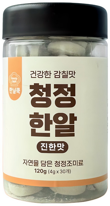 (30알*4g) 청정한알 한닢쿡 코인육수 동전육수 한알 고체 팩 진한맛, 120개, 4g