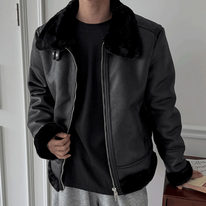 키작은남자 네트 퍼 무스탕 키작남