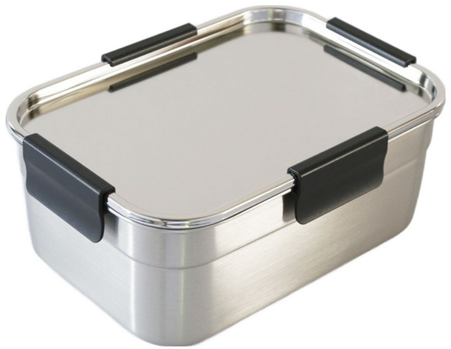 아베라 포스코304 올 스텐 밀폐용기 국산 사각 반찬통 냉동 보관 9규격, 1개, 8호 (3000ml)