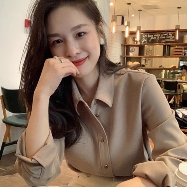 넬로넬리 레이어드룩 도톰한 프렌치 긴팔 고퀄 셔츠