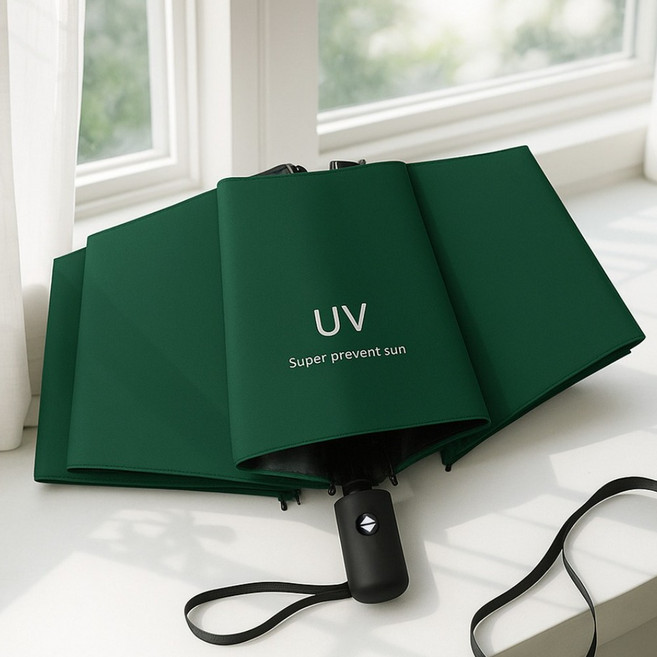 하우블리 라이트 UV 자외선차단 접이식 원터치 3단 자동 우산 양산