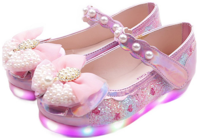 풋풋 진주가득품은 LED 구두 여아구두 유아구두 불빛구두 봄구두 가을구두 신학기구두 공주구두 아기구두 키즈구두 메리제인 라이팅구두