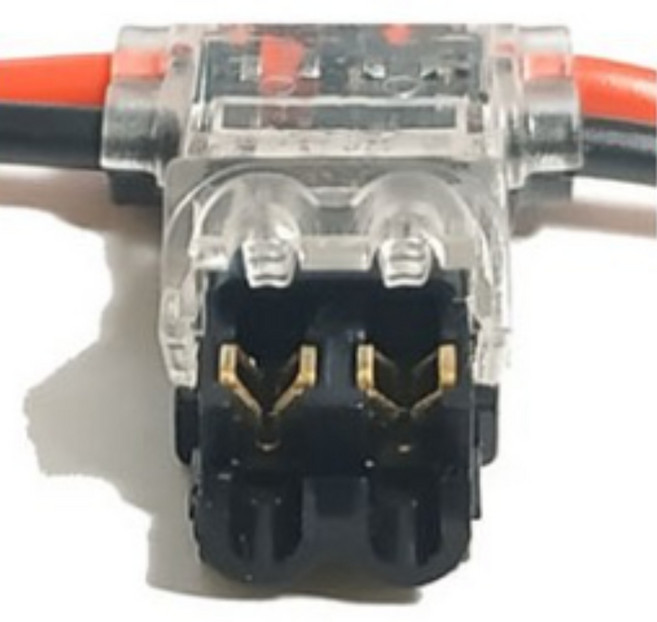 T형 2선 전선 연결 커넥터 무탈피 0.3-0.75sq led 배선 간편설치, 1개