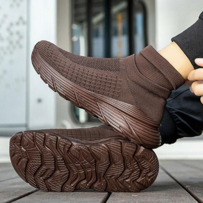 스토리원 남녀공용 니트 하이탑 초경량 슬립온 운동화 SH-CSN-927