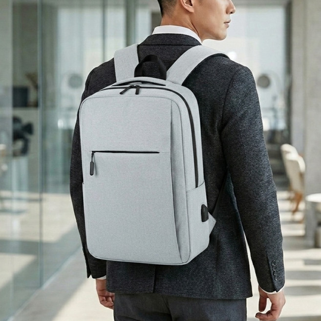 유닉황 직장인 비즈니스 노트북 백팩 15~17인치 방수 충격보호 슬림 출퇴근 가방