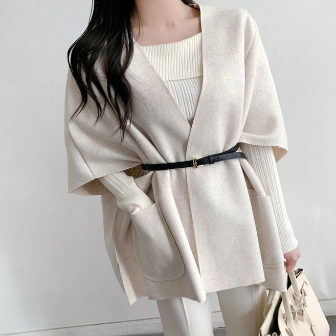 [마켓제이MARKETJ] 벨트세트+ 핸드메이드 숄케이프(3col)