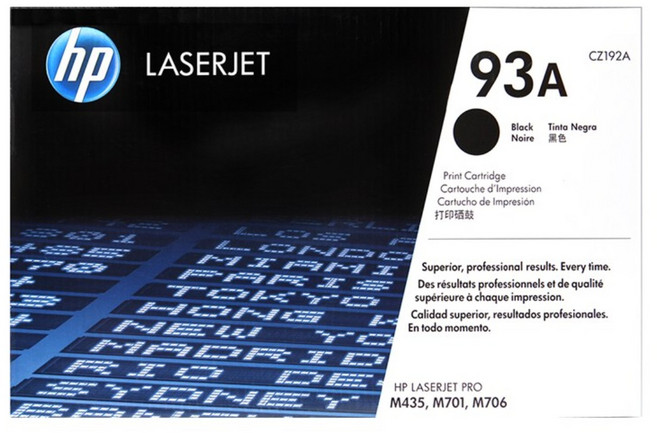 HP정품토너 No.93A CZ192A 검정, Black, 1개