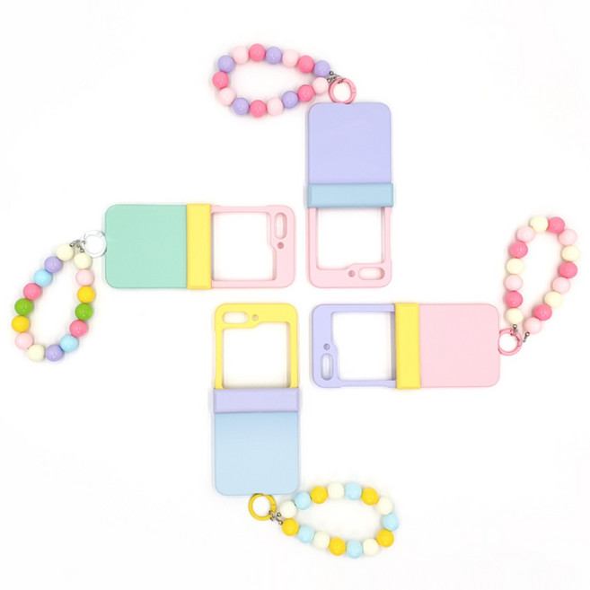 바티잔 힌지보호 비스포크 비즈 스트랩 폰줄 휴대폰 케이스