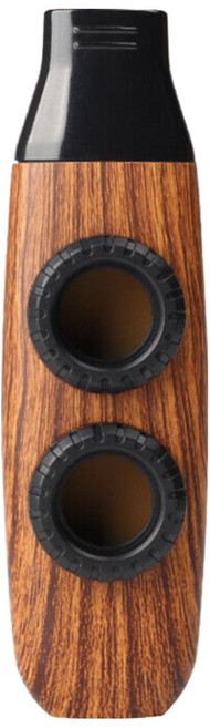 위고뮤직 더블 카주 BJN3 홀 Kazoo 필름 기타 반주 우쿨렐레 휴대용 소형 악기, 우드, 1개