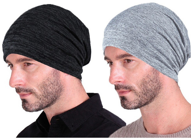 엘마운틴 사계절 주름 롱비니 1+1 보카시패턴 남자 여자 패션 비니 모자