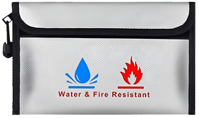 어비스카이 기내 보조배터리 방염 파우치 배터리 화재예방 보관함, 1개, 그레이