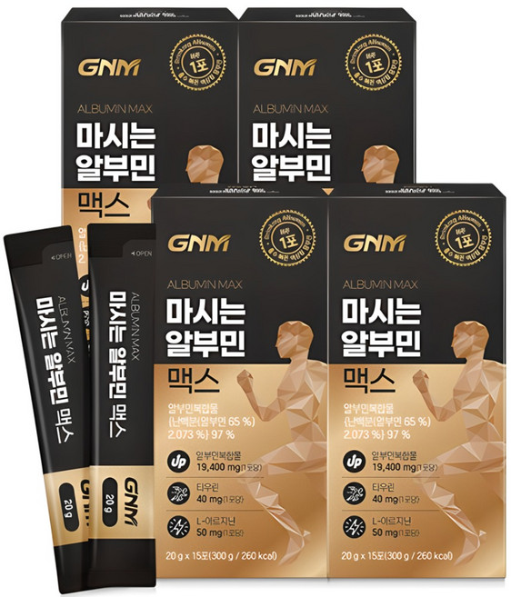 자연의품격 마시는 알부민 맥스 15p, 300g, 4개