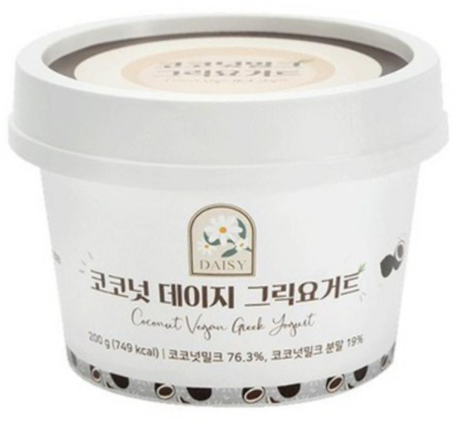코코넛 비건 수제 그릭요거트 코코넛데이지 200g, 1개