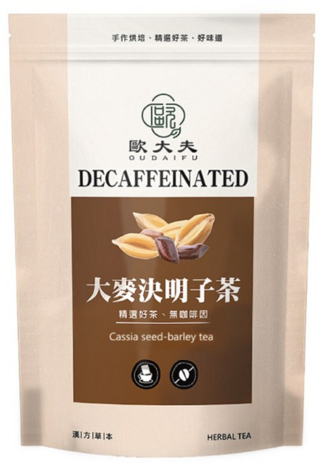 展榮商號 大麥茶包 | 無咖啡因沖泡茶飲, 1個, 大麥決明子茶, 9g, 10個裝