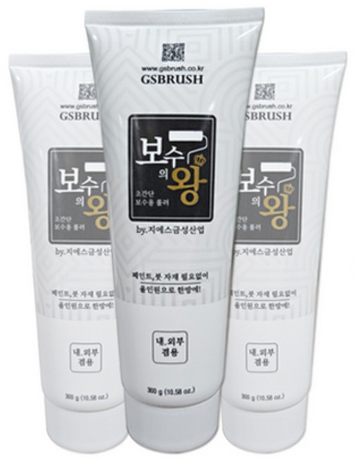 보수의 왕 롤러페인트 수성 백색, 1개, 300g, 화이트