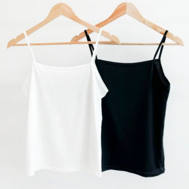 (1+1기획/66-110) 밀키 신축성짱 이너 나시 빅사이즈 여성 끈나시 얇은 기본 베이직 4XL