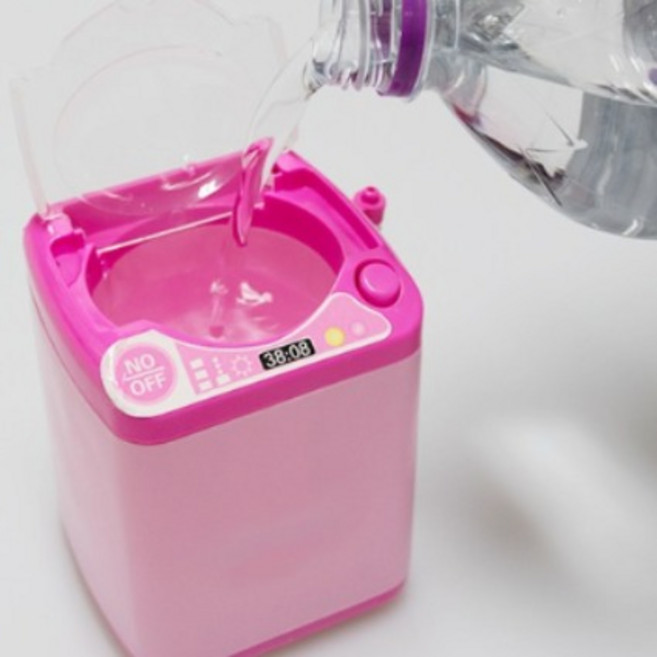 세탁기 장난감 퍼프 세척 소맥제조기, 핑크, 1개