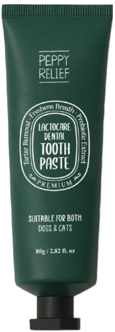 페피릴리프 유산균케어 치석제거 강아지 고양이 치약 그린애플향, 2개, 80g