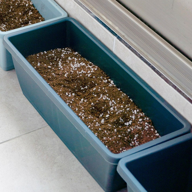 지피코 직사각형 텃밭 베란다 화분, 5개, 그린