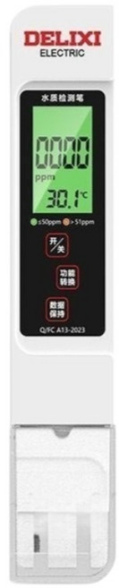 【全網 最低】水質檢測筆 TDS水質檢測 水質檢測器 水質檢測儀 水溫檢測 驗水筆 測試筆 檢測儀 軟水 硬水 淨水, 1個, 【背光款】TDS/電導率/水溫, 白色