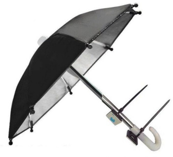 반:온 라이더 미니 우산, 2개, 블랙