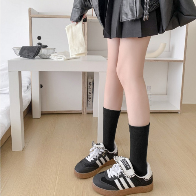 씨엠 여성 중목 무압박 면 양말 10컬레