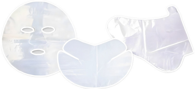 투명 얼굴 비닐마스크팩 비닐팩, 1개, 얼굴마스크100매