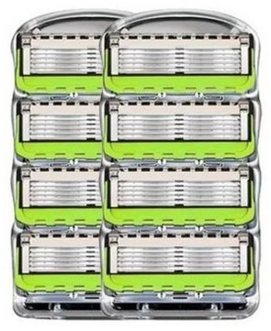 오데트 그린 퓨전 신형 프로글라이드 면도날 질레트 호환용, 1세트, 8개입 - 쿠팡