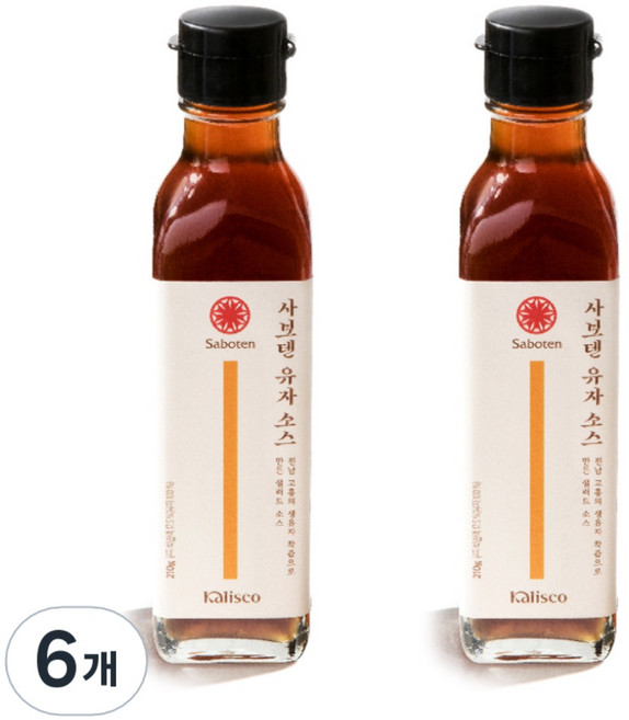 Saboten 유자소스, 210g, 6개