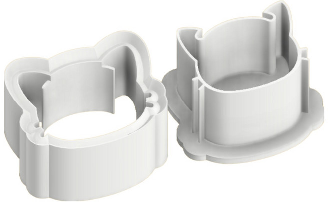 고양이 바람떡틀 떡도장 고명틀 절편 틀 화과자 틀, 1개