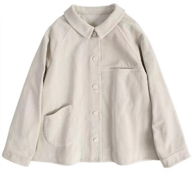 COSYEVNO 코듀로이 코트 여성 가을 겨울 패션 캐주얼 카라넥 골덴 재킷