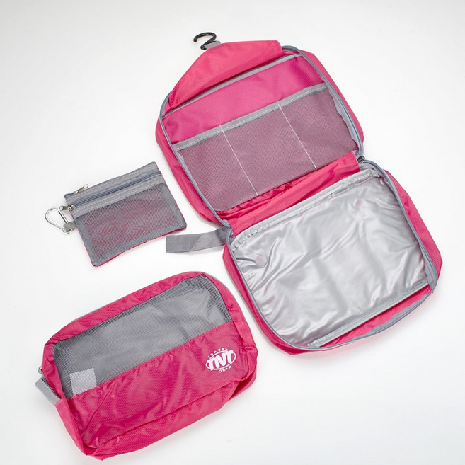 여행용 디럭스 워시백. 휴대용 세면백 세면가방 여행가방 여행보조가방 캠핑용품 차박용품