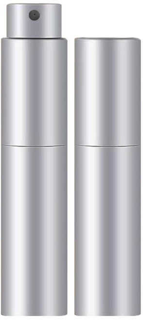 안크 향수공병 뚜껑없이 돌려쓰는 펌핑식 향수용기, 2개, 실버