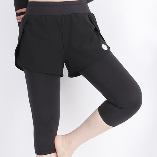 어썸블리 빅사이즈 여자 7부 반바지 워터레깅스