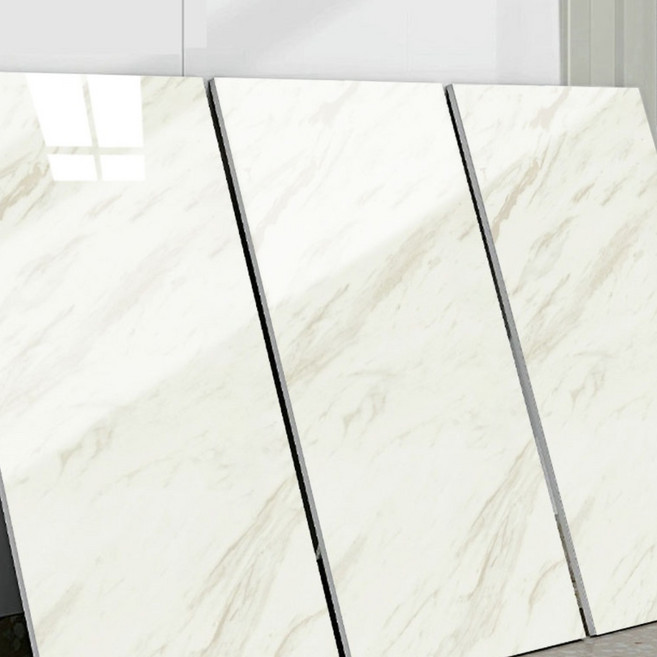 YOPENCE 접착식 데코 타일 폼블럭 대리석 시트지 40*80CM 10개, 얼 화이트