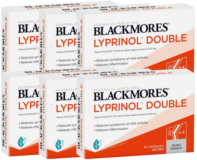 블랙모어스 리프리놀 초록입홍합 100mg 2배효과, 30정, 6개