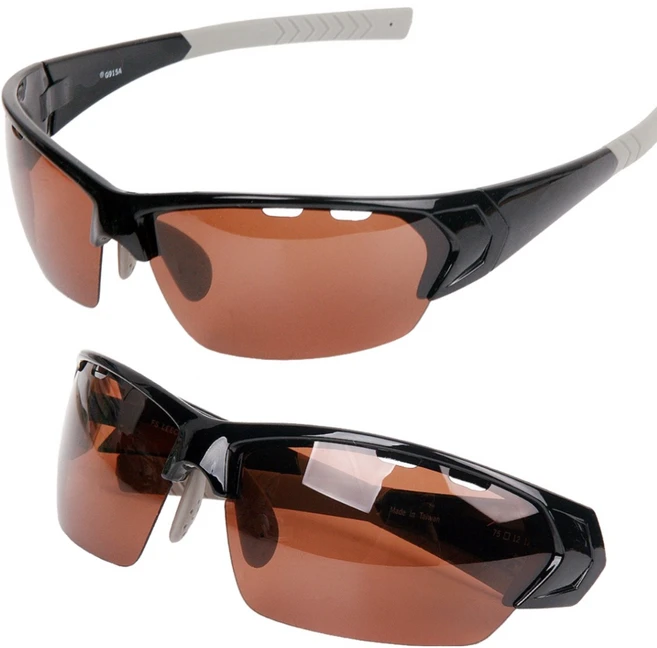 KATTUS 스포츠고글 KA_915a 브라운 편광선그라스 야구 썬글라스 고글 자외선차단 방탄렌즈 스포츠 선글라스, 1개 - 쿠팡