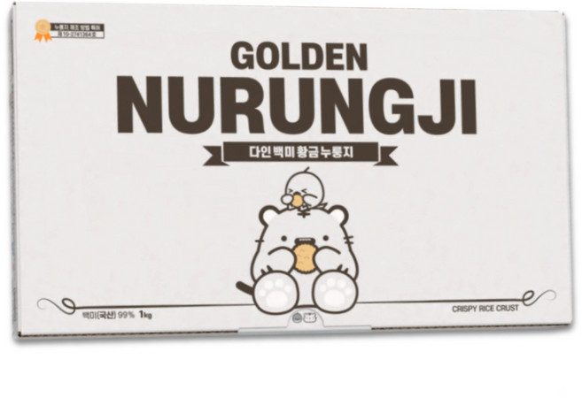 [특허정품] 양면 구워 2배 맛있는 황금 누룽지, 1kg, 3개